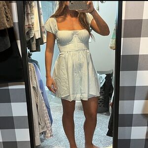 BNWT! RARE! SOLD OUT! Kitteny Natia dress and Cosette corset blue gingham size M